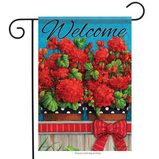 Magnificent Geraniums Spring Garden Flag
