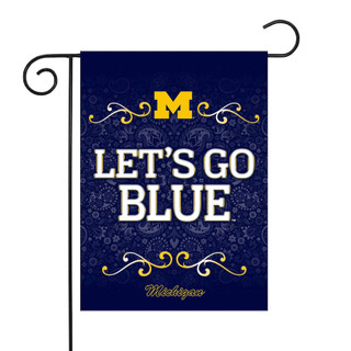University of Michigan Wolverines Paisley NCAA Garden Flag