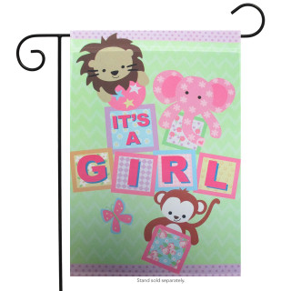 It's a Girl Decorative Garden Flag