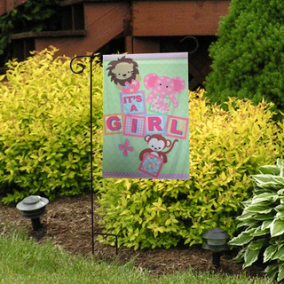 It's a Girl Decorative Garden Flag