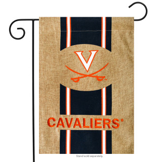 University of Virginia Cavaliers NCAA Burlap Garden Flag