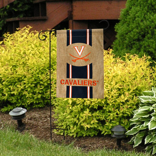 University of Virginia Cavaliers NCAA Burlap Garden Flag