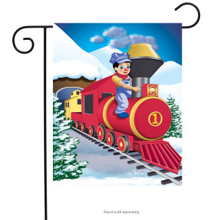 Polar Express Winter Garden Flag
