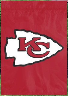 Kansas City Chiefs Applique Garden Flag