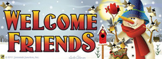 Winter Feast Welcome Mailbox / Door Magnet