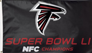 NFC Champions Atlanta Falcons NFL Deluxe Grommet Flag