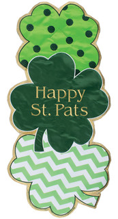 Shamrock Stack St. Patrick's Day Porch Greeter