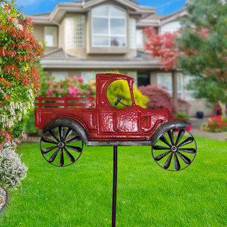 Red Truck Metal Wind Spinner
