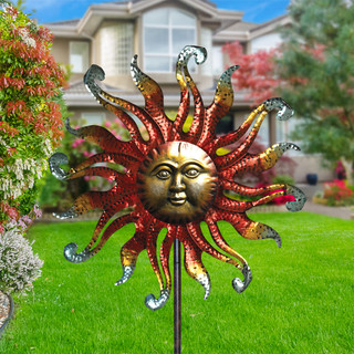 Sunface Metal Wind Spinner