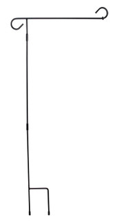 American Garden Flag 12.5" x 18" + 3-Piece Wrought Iron Garden Flag Stand Set