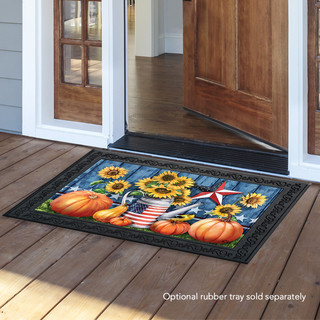 American Autumn Farmhouse Doormat
