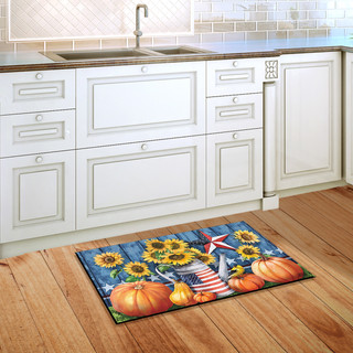 American Autumn Farmhouse Doormat