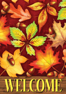 Colorful Fall Foliage Garden Flag