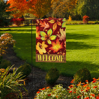 Colorful Fall Foliage Garden Flag