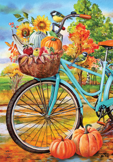 Autumn Bicycle Garden Flag