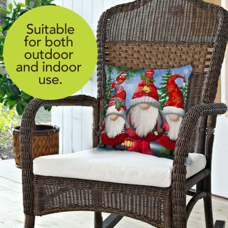 Winter Gnomes Christmas Decorative Pillow