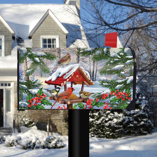 Gathered Together Winter Mailbox Cover