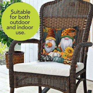 Fall Gnomes Humor Decorative Pillow