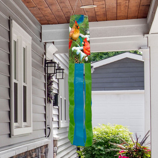 Snowy Cardinals Winter Windsock