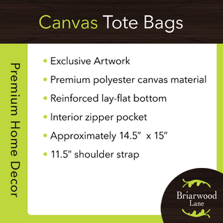 Briarwood Lane white buffalo check canvas tote bag, a seasonal everyday canvas carry all bag.
