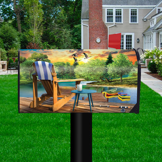 Lakeside Escape Summer Mailbox Cover