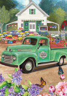 Flower Farm Spring Garden Flag