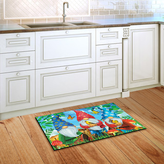 Briarwood Lane Gnome Sweet Gnome Spring Doormat, colorful printed decorative mat for porch or indoor display.