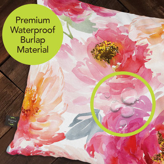 Watercolor Floral Spring Decorative Pillow