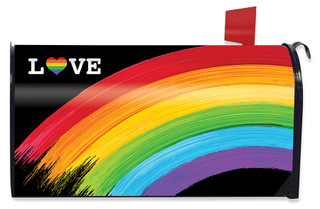 Rainbow Love Pride Mailbox Cover - Briarwood Lane
