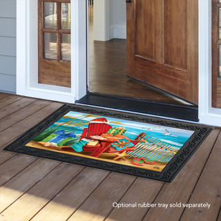 Beachy Christmas Doormat