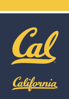 Briarwood Lane University Of California NCAA small printed garden flag with colorful Cal logo design.