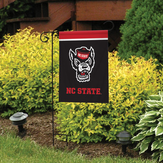 Briarwood Lane official NCAA NC State University garden flag with colorful printed decorative team logo design.