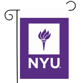 Briarwood Lane NYU NCAA Garden Flag, official licensed New York University decorative yard display.