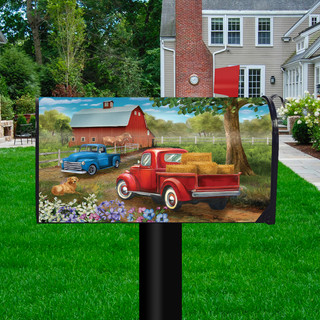 Country Lane Spring Mailbox Cover