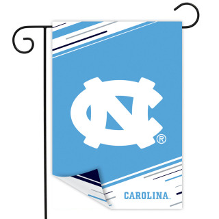 University of North Carolina NCAA Double-Sided Garden Flag by Briarwood Lane, blue and white.