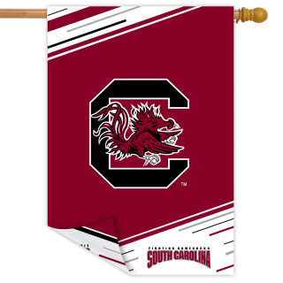 University of South Carolina NCAA Double-Sided House Flag by Briarwood Lane, maroon, white, and black.