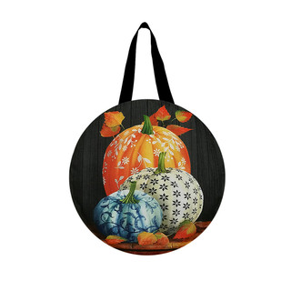 Elegant Pumpkins Door Hanger