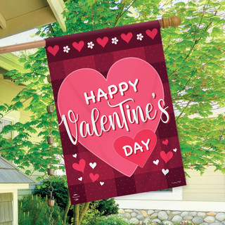 Happy Valentine's Day Double-Sided House Flag - Briarwood Lane