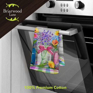 Spring Floral Jar Hand Towel
