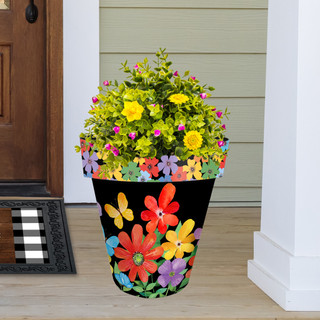 Whimsy Flowers Large Planter - Briarwood Lane