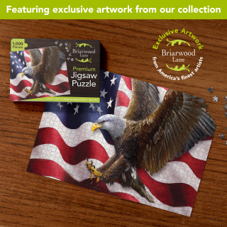 American Freedom Eagle 1000 Piece Jigsaw Puzzle - Briarwood Lane