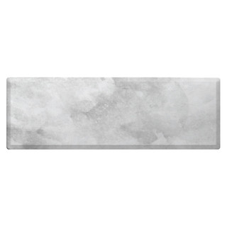 Slate Oversized Comfort Mat, rectangular, gray, comfort mat with marbled texture on white background.