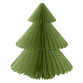 Green Tree Honeycomb small magnetic paper decor, 4.8 x 3, in a green color.