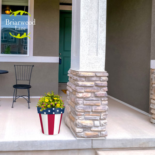 American Flag Medium Planter - Briarwood Lane