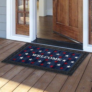 Wood American Flag Doormat - Briarwood Lane
