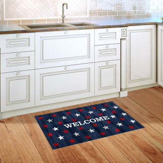 アメリカ国旗デザインミラー 84cm x 61cm Wood American Flag Doormat - Briarwood Lane