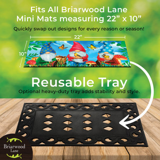 Rubber Scroll Mini Mat Doormat Tray - Briarwood Lane