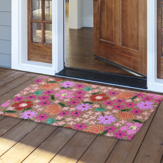 ラグ・カーペット NEIGHBORHOOD SOUVENIR / A-MAT Spring Blooms Coir Doormat 24 x 36 - Briarwood Lane