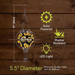 Sunflowers Solar Balloon Lantern - Briarwood Lane