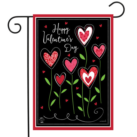 Valentine's Flowers Garden Flag